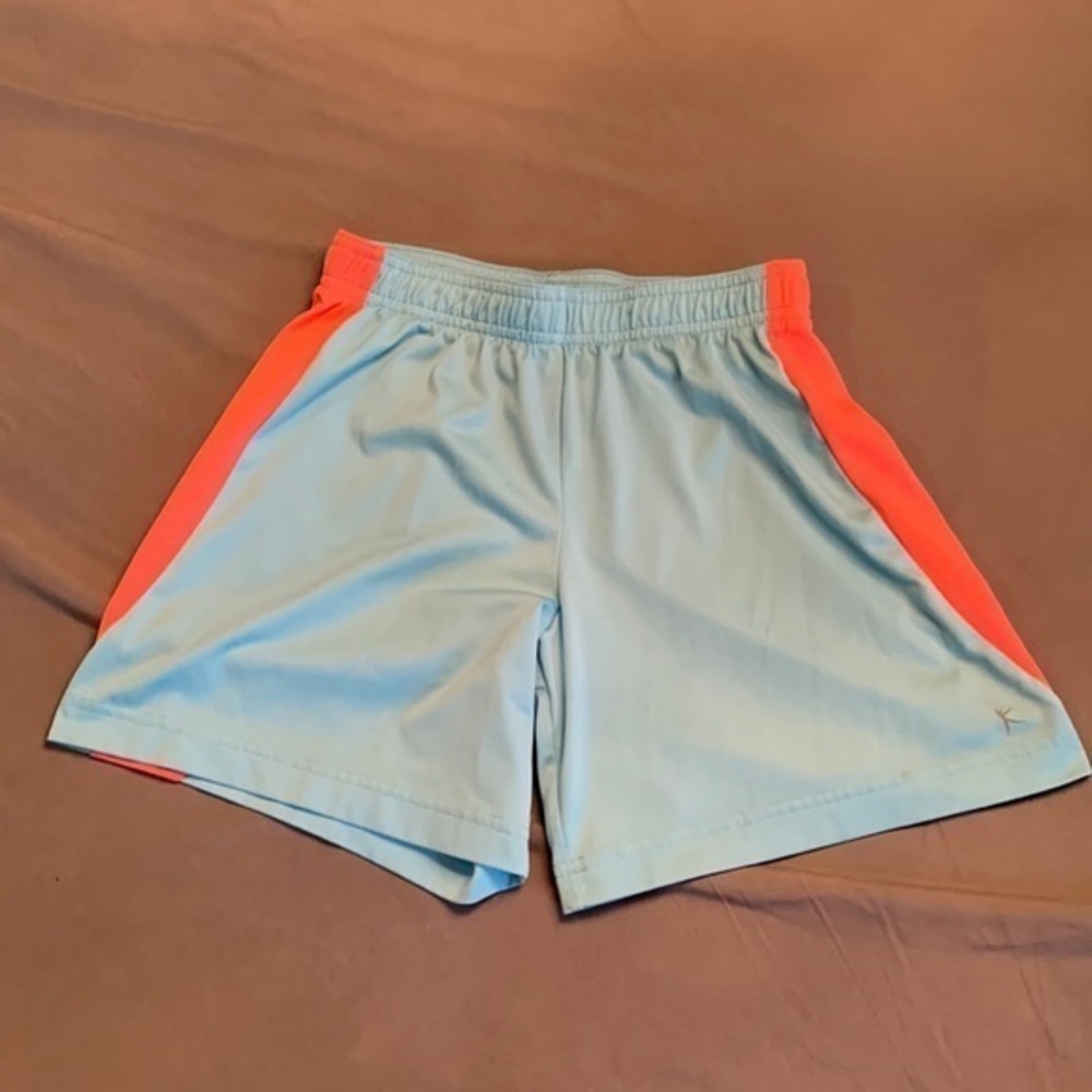 Girls Danskin Now Running Shorts Size L 10-12 Teal/pink